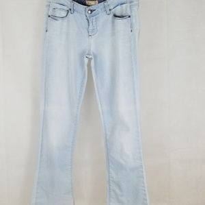 PAIGE Boot Cut Jeans in Light Wash